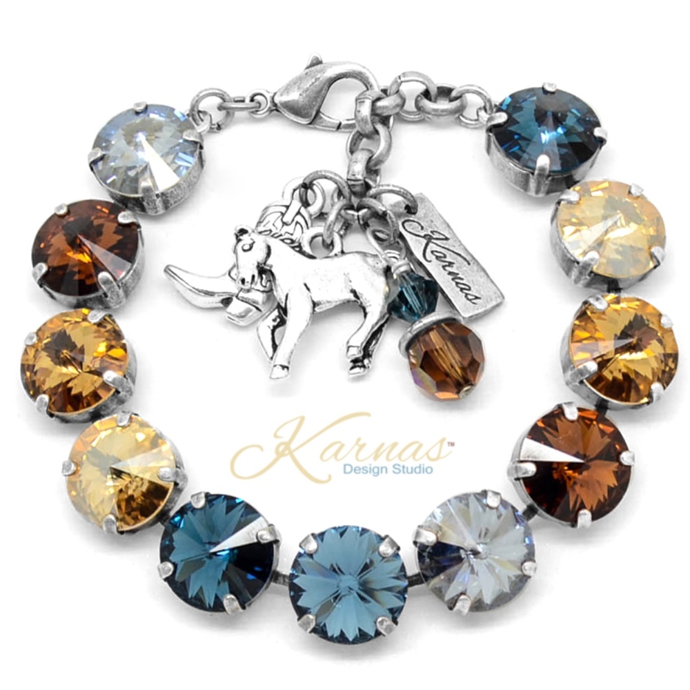 Country Chic Charm Bracelet Crystal KDS